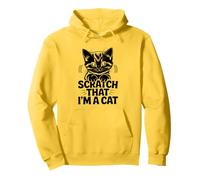 Scratch That I'm a Cat Amo i gatti Feline Pet Meow Love Cats Felpa con Cappuccio