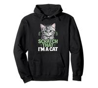 Scratch That I'm a Cat Amo i gatti Feline Pet Meow Love Cats Felpa con Cappuccio
