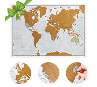 Scratch the World® Travel Map - Poster con mappa del mondo da grattare - Aggiornato nel 2025 - A2-59 x 42 cm - Maps International - 50 anni + di creazione di mappe