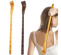 Scratcher posteriore 2pcs 19in manuale liscio graffio posteriore in legno per prurito sollievo da portata di bambù graffianti per adulti anziani da donna, rotonde