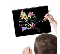 scratchpaperNote -rainbow scratchpaperArt Set, Magic Scratch-Off Drawing Notes | long lasting Creative DIY scratchArt & Note Pad for Kids, Adults, School, Home & Travel Crafts