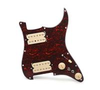 Scratchplate Precablato Caricato Due Humbucker Coil Splitting HH Battipenna Per Chitarra Battipenna Per Chitarra Elettrica (Color : Yellow)