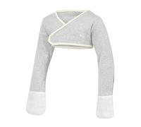 ScratchSleeves | Guanti antigraffio per bambini pruriginosi | Cross-over, Grigio, 3-4 anni