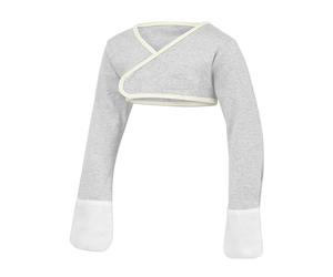 ScratchSleeves | Guanti antigraffio per bambini pruriginosi | Cross-over, Grigio, 3-4 anni
