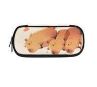 SCRAWLGOD Astuccio per ragazze, astuccio per matite e penne, cancelleria per la scuola e i bambini, Capibara, Taglia unica, Astuccio per trucchi