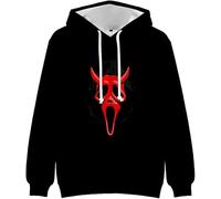 Scream 7 Ghostface Felpa con cappuccio Halloween Horror Movie Inverno Moda Unisex Casual Manica Lunga Streetwear Felpe Top, Stile 9., XL