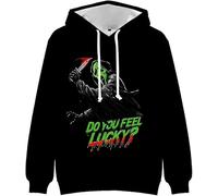 Scream 7 Ghostface Felpa con cappuccio Halloween Horror Movie Inverno Moda Unisex Casual Manica Lunga Streetwear Felpe Top, Stile 4, S