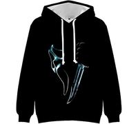 Scream 7 Ghostface Felpa con cappuccio Halloween Horror Movie Inverno Moda Unisex Casual Manica Lunga Streetwear Felpe Top, Stile 6, S