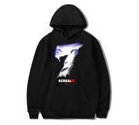 Scream 7 Movie Ghostface Felpa con cappuccio - Horror Unisex Pullover Felpa, grafica spaventosa a maniche lunghe Streetwear per i fan, Nero , XL