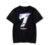 Scream 7 Movie Ghostface T-Shirt - Horror Film Graphic Tee Unisex Manica Corta Casual Streetwear Top per i fan, Nero , 3XL