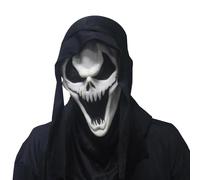Scream facciale, costumi da fantasma | Costume da uomo Face Shield Ghost Cover | Costume di Halloween, copertura per il viso di Halloween spaventoso e traspirante per spettacoli teatrali,