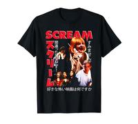Scream Kanji Poster Collage Vintage 90's Horror Movie Maglietta
