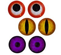 Scream Machine Decorazione Finestra Halloween Set 6pz Occhi 3D Spaventosi