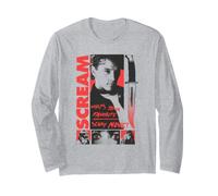 Scream Photo Collage Grid Retro 90's Horror Movie Maglia a Manica