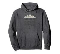 Scream Queen: Gli orrori persistono, ma Lo Faccio Anche io Felpa con Cappuccio, Unisex per Adulti, Grigio Scuro, M