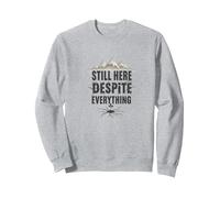 Scream Queen: Gli orrori persistono, ma Lo Faccio Anche io Felpa, Unisex per Adulti, Grigio Melange, XXL