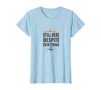 Scream Queen: Gli orrori persistono, ma Lo Faccio Anche io Maglietta, Donna, Celeste, 3XL