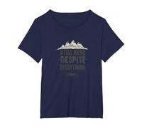 Scream Queen: Gli orrori persistono, ma Lo Faccio Anche io Maglietta, Donna Plus-Size, Navy, 2X
