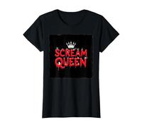 Scream Queen: spettrale regalità di Halloween per i Fan dell'orrore Maglietta, Donna, Nero, 3XL