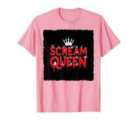 Scream Queen: spettrale regalità di Halloween per i Fan dell'orrore Maglietta, Uomo, Rosa, 3XL