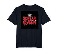 Scream Queen: spettrale regalità di Halloween per i Fan dell'orrore Maglietta, Uomo Taglie Grandi, Nero, 4X Tall
