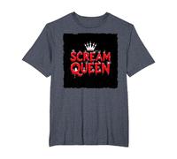 Scream Queen: spettrale regalità di Halloween per i Fan dell'orrore Maglietta, Uomo Taglie Grandi, Pervinca, 2X Tall
