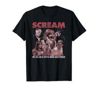 Scream We all Go A Little Mad Photo Collage Horror Movie Maglietta