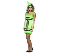 Screamin' Verde Crayola Crayon Vestito a Canotta Costume Adulto Standard