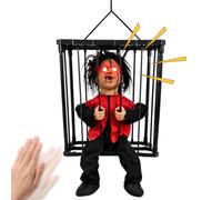 Screaming Boy Gage Ghost - Accessorio per Halloween animato con sensore di | Il Sensore Di Movimento Attiva Un Movimento Ossessionante E Occhi Lucidi; Appeso Dentro E All'esterno;