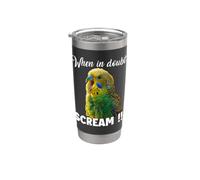 Screaming Budgie T, meme divertente per gli amanti degli Bicchiere termico in acciaio inox doppia parete