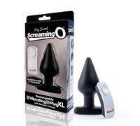 Vibratore Anale XL Ricaricabile con Telecomando - Screaming Plug XL (Nero)