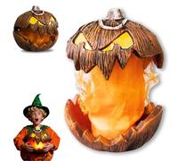 Screaming Pumpkin Head, Animated Talking Pumpkin, Scary Light Up Pumpkins Lights Extendable, Indoor ＆ Outdoor Scary Decorations Outdoor Garden Decoration,Vintage Halloween Decor (plastic)