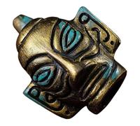 Screaming Skull Whistle, Bronze Halloween Whistle, Ancient Whistle Collectible, Loud Sound Skull Whistle, Halloween Party Whistle, 7.6x6x9.2 cm, / 2.99x2.36x3.62in, for Collectors, Halloween