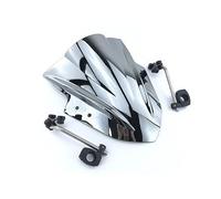 Screen a doppia bolla in forma compatible with Benelli BJ600 BN60. 0i TNT600 BJ250 BJ300 BN BJ TNT 250 251 300 600 302 2010-2016 Parabrezza del parabrezza. (Color : Chrome)