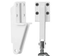 Screen Door Closer Bracket - Silver, 2-Pieces Replacement Hardware Parts, Door Closer Repair Bracket, Heavy Duty Steel, Pre-Drilled Screw Holes, Easy Install | Home, Apartment, Dormitory, Living Room,