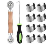 Screen Door Repair Kit, Window Screen Replacement Tool Set With Spline Roller, Removal Hook, 8 Mask Clips, Easy Mesh Installation, Home Improvement, Secure Mesh Attachment