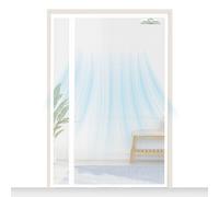 SCREEN DOOR Zanzariera Magnetica per Porta 125x160cm | Zanzariera Reversibile con Apertura a Sinistra/Destra, Accesso Facile, Protezione Insetti - Bianco