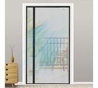 SCREEN DOOR Zanzariera Magnetica per Porta 130x235cm | Zanzariera Reversibile con Apertura a Sinistra/Destra, Accesso Facile, Protezione Insetti - Nero