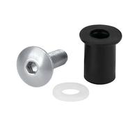 Screen Fit-Kits, kit dadi gommati con viti e rondelle (5 MA) 10 pz Argento • Set