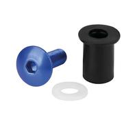 Screen Fit-Kits, kit dadi gommati con viti e rondelle (5 MA) 10 pz Blu • Set da