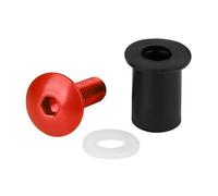 Screen Fit-Kits, kit dadi gommati con viti e rondelle (5 MA) 10 pz Rosso • Set