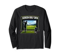 Screen Golf Crew Simulatore Allenamento Maglia a Manica