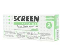 TEST RAPIDO STREPTOCOCCO TAMPONE FARINGEO SCREEN 2 PEZZI SELF TEST STREP A