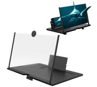Screen Magnifier 2025 Version, Foldable 3d Hd Magnifier Pull-Out For Phone Magnifying, 12-Inch Mobile Phone Screen Amplifier, Foldable For Watching Movies Videos (Black,12 Inch)