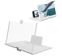 Screen Magnifier 2025 Version, Foldable 3d Hd Magnifier Pull-Out For Phone Magnifying, 12-Inch Mobile Phone Screen Amplifier, Foldable For Watching Movies Videos (White,12 Inch)