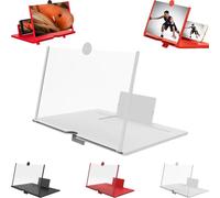 Screen Magnifier 2025 Version, Screen Magnifier 2025 Version Phone Screens Amplifier 12" 3D HD Projector, Pull-Out HD Screens Phone Projector, Foldable for Watching Movies Videos (White,M(10 in))