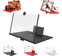 Screen Magnifier 2025 Version, Screen Magnifier 2025 Version Phone Screens Amplifier 12" 3D HD Projector, Pull-Out HD Screens Phone Projector, Foldable for Watching Movies Videos (Black,M(10 in))