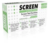 Screen Pharma TEST RAPIDO PER L'INDIVIDUAZIONE DI FERRITINA NEL SANGUE PER L'ANEMIA DA CARENZA DI FERRO SCREEN CHECK TEST ANEMIA/FERRITINA