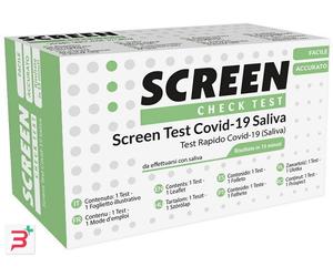 SCREEN TEST ANTIGENICO RAPIDO AUTODIAGNOSTICO COVID-19 SARS-COV-2 CAMPIONI SALIVARI SELFTEST COVID SALIVA SCREEN