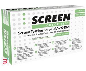 SCREEN TEST SIEROLOGICO RAPIDO AUTODIAGNOSTICO COVID-19 ANTICORPI IGG SARS-COV-2 NEL SANGUE SCREEN